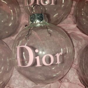 Christmas Ornaments pink logo